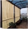 GHHZZQ Balcony Privacy Screen, Permeable Balcony Cover, Sunblock Shade Cloth, Sun Shade Sail For Pool Pergola Swimming Pool (Color : Beige, Size : 3X3m)