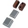 NJM Wadrobe 315 Square Box Type Shelf Fitting Brown Cupboard, 25 Pieces