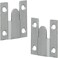 Merriway Bh00056 (10 Pcs) Standard Flush Mounts, Interlocking Sofa Connector Brackets 35mm (1.3/8 Inch) Square - Pack Of 5 Pairs