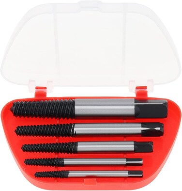 OriGlam The Best Deal Origlam 5Pcs Screw Extractor Easy Out Set Drill Bits, Guide Broken Damaged Bolt Remover Tools Kit 3-9mm