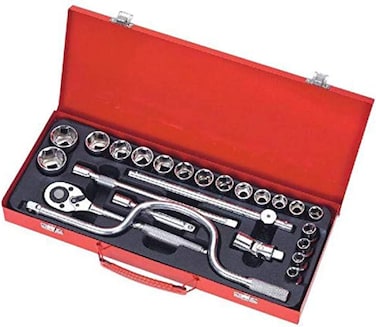 Generic Wrench And Socket Set With Tool Box (Pack Of 24)