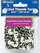 Bazic Silver Thumb Tacks. 200 Push Pins For Crafts And Office Organization