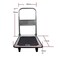 JJSFJH Trolley Portable Adjustable Large Chassis Hand Cart Extended Platform Platform Hand Sack Truck Trolley Transport Heavy Non-Slip Surface