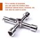 ATOPLEE 10Pcs Electrical Cabinet Key, 4 Way Utilities Key,Triangle/Square/Panel Cross Key For Faucet,Gas meter,Valve,Spigots,Electrical Cabinet Opening