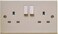 Generic 2 Gang 3 Pin Socket White