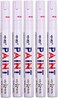 AQSON 10 Pcs Car Moto Auto Permanent Tyre Tread Rubber Marker Paint Pen Waterproof New White