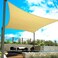 Mofish Sun Shade Sail Rectangle UV Block Canopy (Khaki, 4 X 5m)