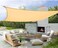 D&amp;D Pa Sun Shade Sail Rectangle, Sun Blocking Canopy Sail For Patios, Lawn, Porch, Deck, Backyard, Pergola Or Outdoor Activities, 95% UV Blockage &amp; Breathable Material, Sand (5 X 5 m)