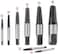 MDINC Steel Damaged Screw Extractor Drill Bit Guide Set Broken Bolt Remover Easy Stripped - 8 Pieces