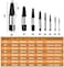 MDINC Steel Damaged Screw Extractor Drill Bit Guide Set Broken Bolt Remover Easy Stripped - 8 Pieces