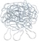 Super Z Outlet Silver Metal Shower Curtain Style Hanging Clip Chain Hooks For Sorting &amp; Organizing, Window Arts &amp; Crafts Display, Diy Key Hangers (50 Pieces)