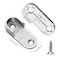 Sipery 10Pcs Oval Closet Rod End Supports Flanges Socket Wardrobe Hanging Rail Rod End Bracket Support For 16mm/0.6Inch Diameter Rod