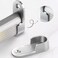 Sipery 10Pcs Oval Closet Rod End Supports Flanges Socket Wardrobe Hanging Rail Rod End Bracket Support For 16mm/0.6Inch Diameter Rod