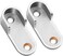 Sipery 10Pcs Oval Closet Rod End Supports Flanges Socket Wardrobe Hanging Rail Rod End Bracket Support For 16mm/0.6Inch Diameter Rod