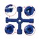 Jimmycloud 1Pc Key Wrench Cross Switch Alloy Universal Square Wrench Tool For Elevator Electrical Cupboard Box Cabinet Socket Wrench