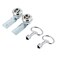YARNOW 2 Sets Cabinet Lock Utility Key Set Distribution Box Triangle Lock Spanner Key For Panel