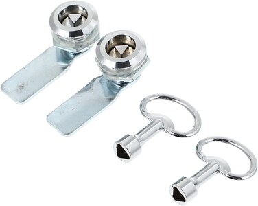 YARNOW 2 Sets Cabinet Lock Utility Key Set Distribution Box Triangle Lock Spanner Key For Panel