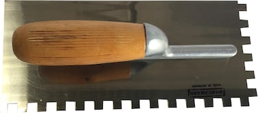Generic Steel Teeth Trowel Wooden Handle 10mm Mamesmann Germany