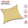 ABCCANOPY Sun Shade Sail, 10'X13' UV Block Canopy Sun Awning For Patio, Deck, Backyard (Beige)