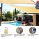 ABCCANOPY Sun Shade Sail, 10'X13' UV Block Canopy Sun Awning For Patio, Deck, Backyard (Beige)