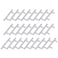 VOSAREA 25Pcs Stainless Steel Cabinet Pull Handles Furniture Bar Handles For Drawer Dresser Cupboard