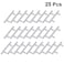 VOSAREA 25Pcs Stainless Steel Cabinet Pull Handles Furniture Bar Handles For Drawer Dresser Cupboard