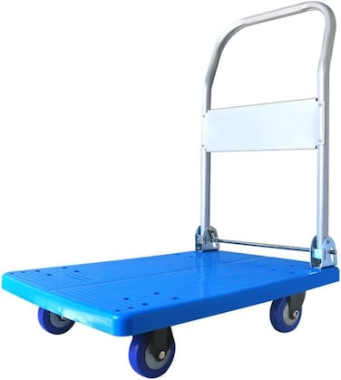 Buy Satela Folding Hand Truck Dolly With 4 Wheels 360 Rotating Platform ...