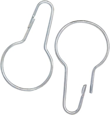 BHT Silver Metal Shower Curtain Style Hanging Clip Chain Hooks For Sorting &amp; Organizing, Window Arts &amp; Crafts Display, Diy Key Hangers (50 Pieces)