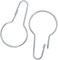 BHT 50 Chain Shower Curtain Hooks Sorting Organization Window Displays