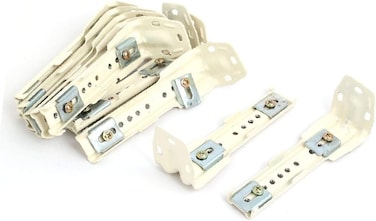 X-DREE 120mmx36mmx45mm Double Clips Curtain Drapery Track Rail Side Mount Bracket 10Pcs (78188Cea-A222-11E9-8D7C-4Cedfbbbda4E)