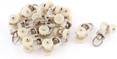Aexit Home (Tool Holder) Cubicle Curtain Track Glide Glider Rail Carrier Rollers Runners 10mm Dia (63Ry540Qf634) Wheel 14Pcs