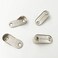 TOPBATHY 6Pcs Oval Closet Rod End Supports Furniture Hardware Accessories Wardrobe Tube Support Bracket Clothes Hanging Holder (2Pcs And 4Pcs Screws)