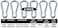 Branded Boards Black &amp; Silver Zinc-Galvanized Heavy Duty Bushcraft Carabiner Spring Snap Clip Link Hooks 200-500Lb Load 2, 6 &amp; 12 Packs