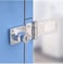 Dingchi Twist Knob Keyed Locking Hasp For Small Doors, Cabinets And More, Steel, Lock In Chrome Plated, Metallics