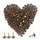 BronaGrand 100 Pieces Upholstery Nails Furniture Tacks Finish Tack Pins (Brass)