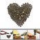 BronaGrand 100 Pieces Upholstery Nails Furniture Tacks Finish Tack Pins (Brass)