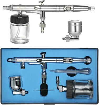 Andoer Multi-Purpose Side Feed Dual-Action Airbrush Kit Set