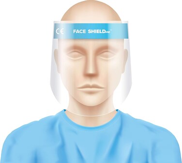 واقي وجه SHIELD me للحيوانات الأليفة، عدسات شفافة وواضحة، معتمد من CE - Shieldme