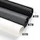 Senneny 39" X 118" Adjustable Window Screens, Diy Custom Fiberglass Screen Mesh, Window Screen Replacement For Windows Doors And Patio Screens, Pet Screen (39" X 118", Black)