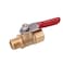 WYNNsky 1/4" Heavy Duty Air Compressor Brass Ball Valve Shut Off Switch, 1/4 Inch Male And Female Npt Thread Pipe Fitting