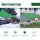 YQZZX Shading Net Sun Shade Sail Garden Courtyard Sun Awning Sunshade UV Protection Outdoor Shade Net, Various Sizes (Color : Green, Size : 1X3m)
