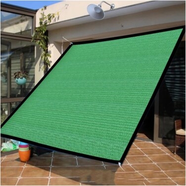 YQZZX Shading Net Sun Shade Sail Garden Courtyard Sun Awning Sunshade UV Protection Outdoor Shade Net, Various Sizes (Color : Green, Size : 1X3m)