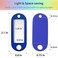 Uniclife 20 Pack Plastic Key Tags With Split Rings Label Window Assorted Colors