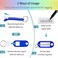 Uniclife 20 Pack Plastic Key Tags With Split Rings Label Window Assorted Colors