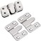 Tiberham Flush Mount Bracket, Interlocking Furniture Connector, Heavy Duty Photo Frame Hook Picture Hanger For Large Picture Display Art Gallery Wall Mount Hardware (5 Pairs)