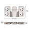 Tiberham Flush Mount Bracket, Interlocking Furniture Connector, Heavy Duty Photo Frame Hook Picture Hanger For Large Picture Display Art Gallery Wall Mount Hardware (5 Pairs)