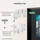 Tiberham Flush Mount Bracket, Interlocking Furniture Connector, Heavy Duty Photo Frame Hook Picture Hanger For Large Picture Display Art Gallery Wall Mount Hardware (5 Pairs)