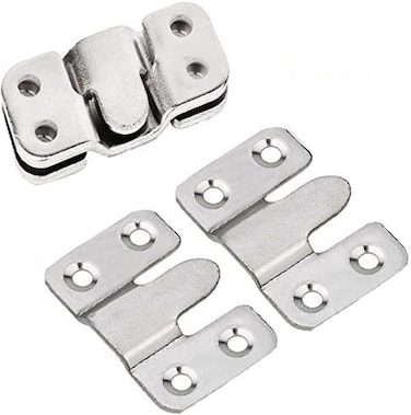 Tiberham Flush Mount Bracket, Interlocking Furniture Connector, Heavy Duty Photo Frame Hook Picture Hanger For Large Picture Display Art Gallery Wall Mount Hardware (5 Pairs)