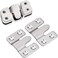 Tiberham Flush Mount Bracket, Interlocking Furniture Connector, Heavy Duty Photo Frame Hook Picture Hanger For Large Picture Display Art Gallery Wall Mount Hardware (5 Pairs)