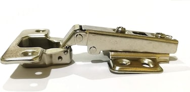 KT Tape Hinges Straight (4 Hole) For Kitchen Cabinet Cupboard Wardrobe Light Door (2 Pcs) Full Overlay